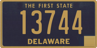 DE license plate 13744