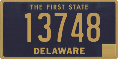 DE license plate 13748