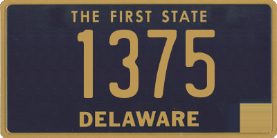 DE license plate 1375