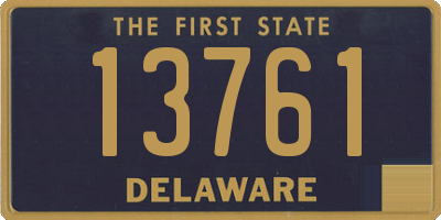 DE license plate 13761