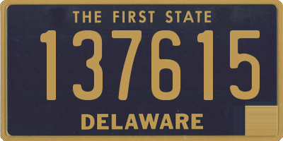 DE license plate 137615