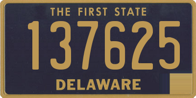 DE license plate 137625