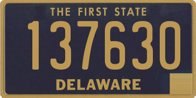 DE license plate 137630