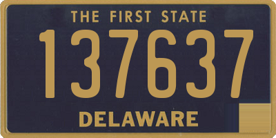 DE license plate 137637