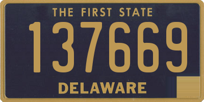 DE license plate 137669