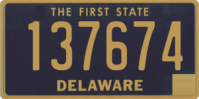 DE license plate 137674