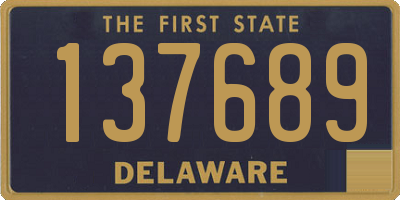 DE license plate 137689