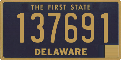 DE license plate 137691