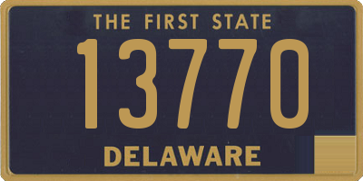 DE license plate 13770