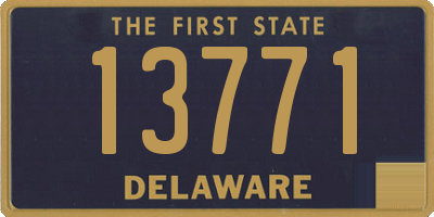 DE license plate 13771