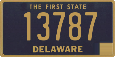 DE license plate 13787