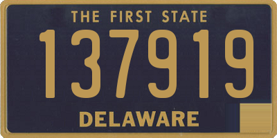 DE license plate 137919