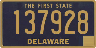 DE license plate 137928