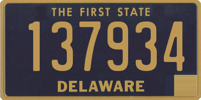 DE license plate 137934