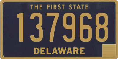 DE license plate 137968