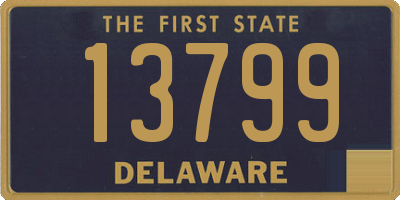 DE license plate 13799