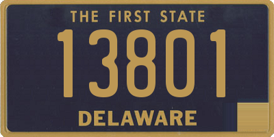 DE license plate 13801