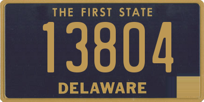 DE license plate 13804