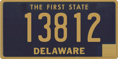 DE license plate 13812