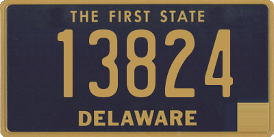 DE license plate 13824