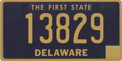 DE license plate 13829