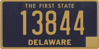 DE license plate 13844