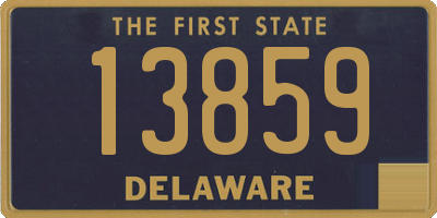 DE license plate 13859