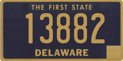 DE license plate 13882