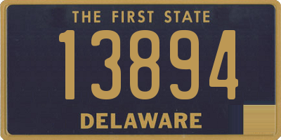 DE license plate 13894