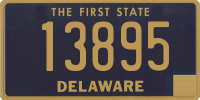 DE license plate 13895