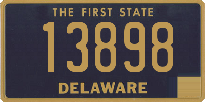 DE license plate 13898