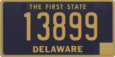 DE license plate 13899