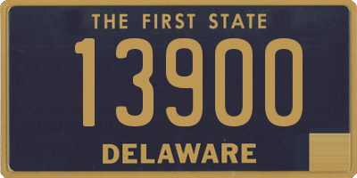 DE license plate 13900