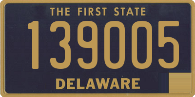 DE license plate 139005