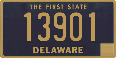 DE license plate 13901