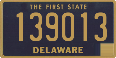 DE license plate 139013