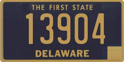 DE license plate 13904