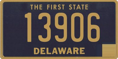 DE license plate 13906