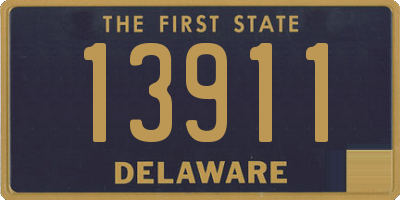 DE license plate 13911