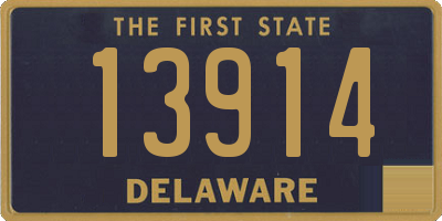 DE license plate 13914