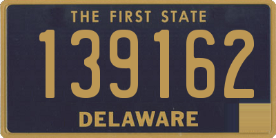 DE license plate 139162