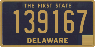 DE license plate 139167