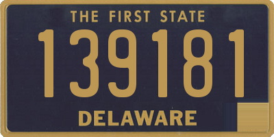 DE license plate 139181