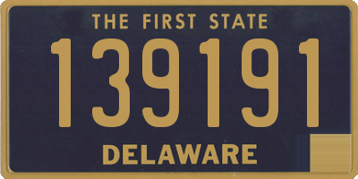 DE license plate 139191