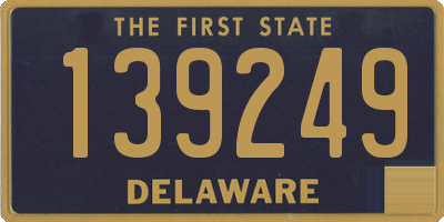 DE license plate 139249