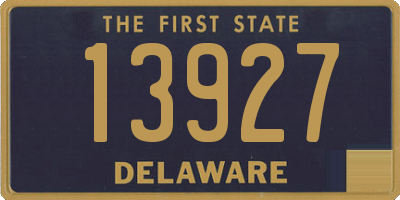 DE license plate 13927