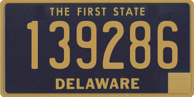 DE license plate 139286