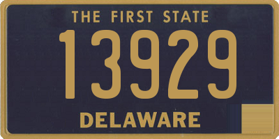 DE license plate 13929