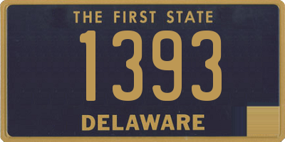 DE license plate 1393