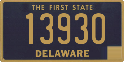 DE license plate 13930